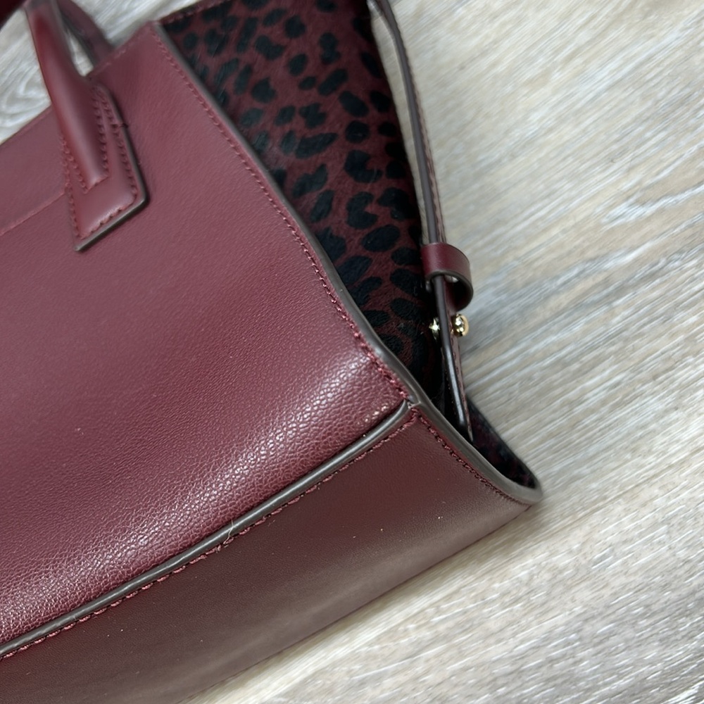 Michael Kors Burgundy and Black Satchel - Picture 9 of 14